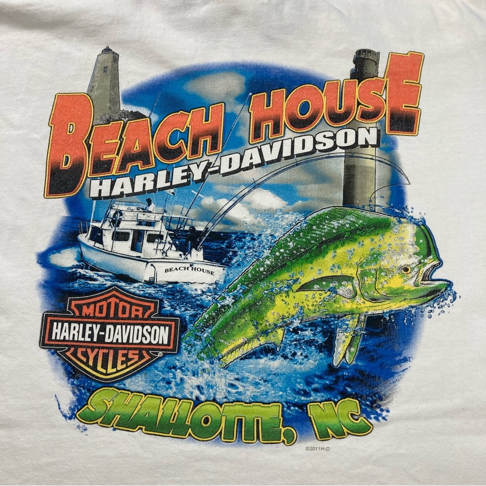Harley Davidson Beach House Shallotte NC 2011 Shirt Men's Sz 2XL - Picture 2 of 10